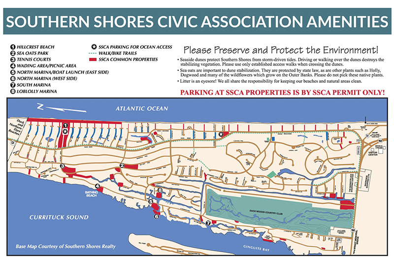 Southern Shores Civic Association Map