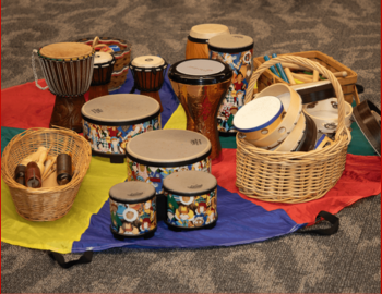 Collection of drums from around the world.