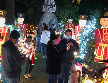 Christmas, light show, OBX, Holiday