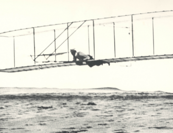 Wright Brothers Image Image of Wright Brothers flying airplane on OBX.