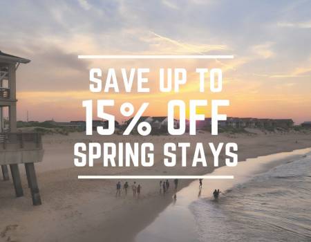 Sunset over the dunes by the pier in Nags Head.
