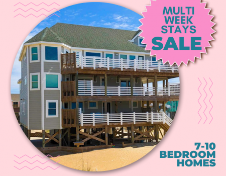 Large Homes Multi-Week Sale Save up tp 10% on multi-week stays in large homes