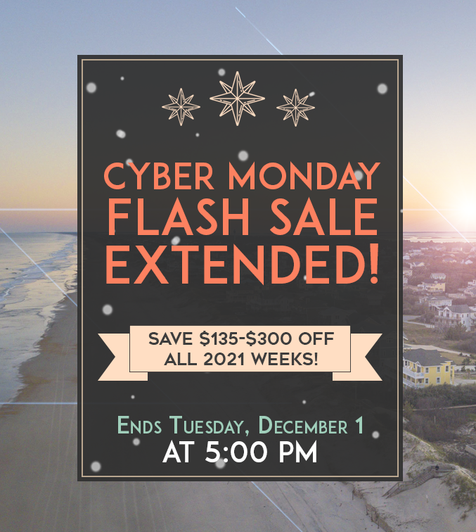 Cyber Monday Flash Sale! Seaside Vacations