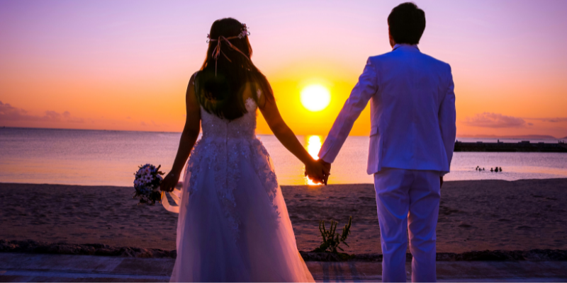 Beach Wedding Sunset
