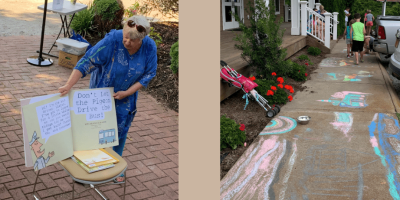 Story Time & Chalk Art Fun