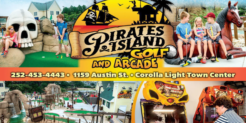 Pirate's Island Golf & Arcade Banner
