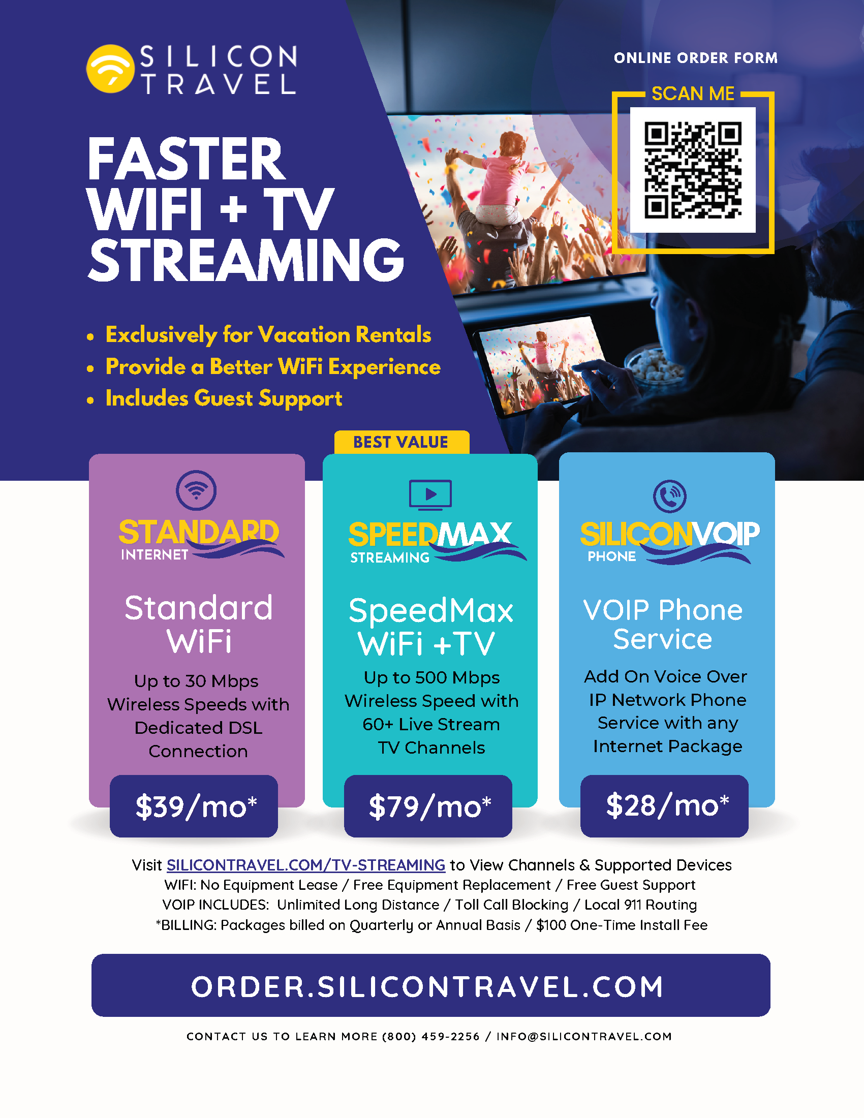 Silicon Travel Faster Wifi + TV Streaming