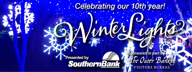 Winter Lights at the Elizabethan Gardens